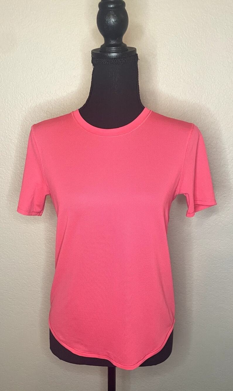 Lululemon Sonic Pink Swiftly Tech Run Train Short Sleeve Shirt Neon